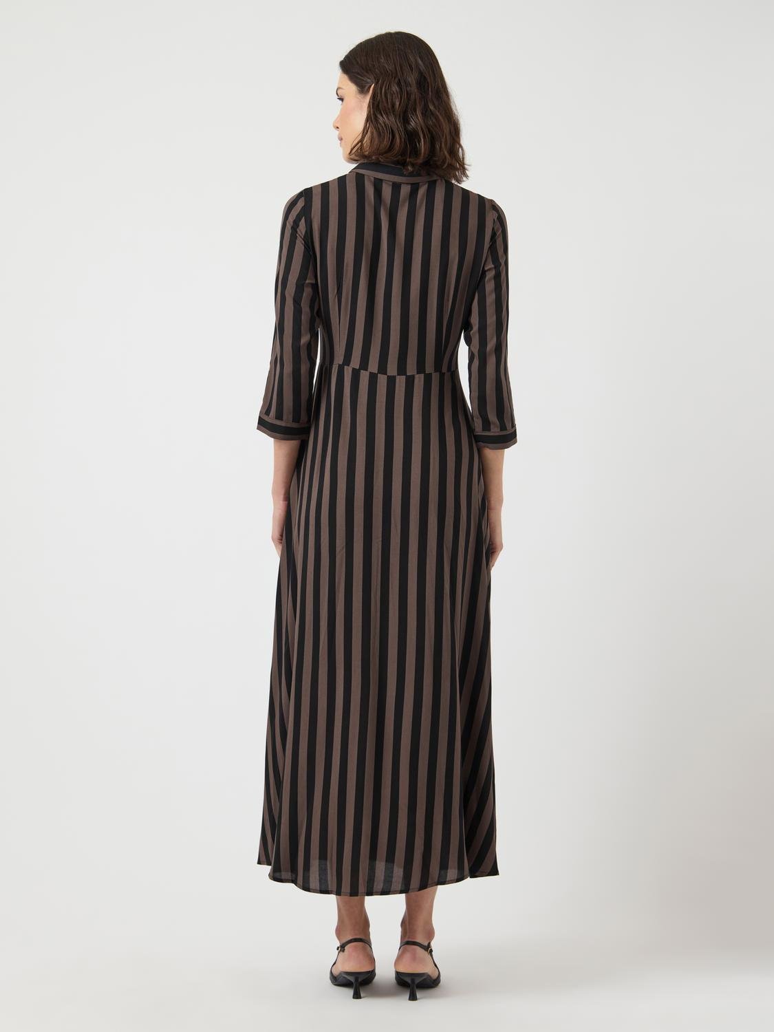 YASSAVANNA Long Dress - Chocolate Brown - VERO MODA & VILA Bergvik